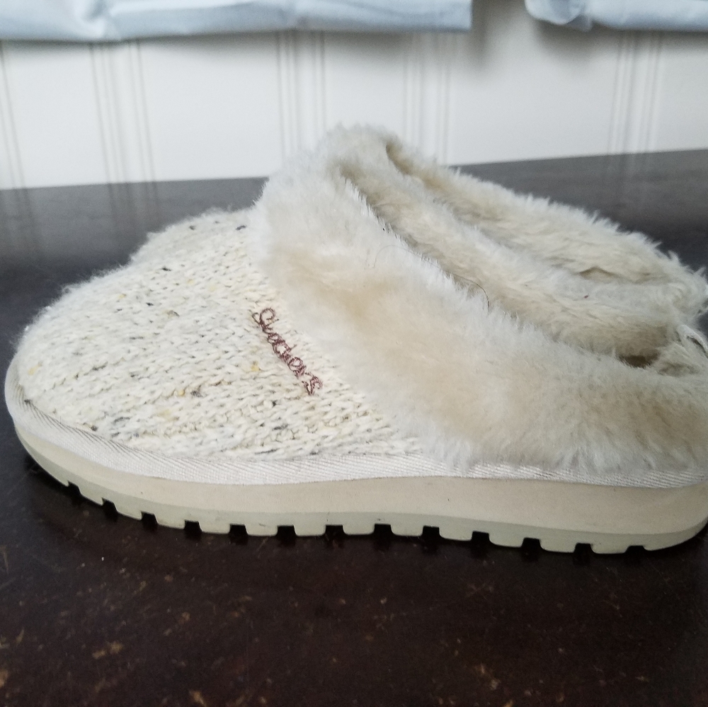 SKETCHER SWEATER FAUX FUR WOMEN SLIPPERS